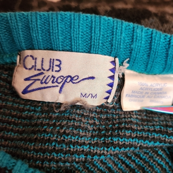 Vintage 80s pixel Pop Art sweater - Picture 7 of 7